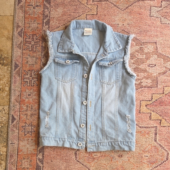Light Blue Denim Vest - Picture 1 of 7